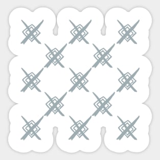 Grey ethnic elements pattern Sticker